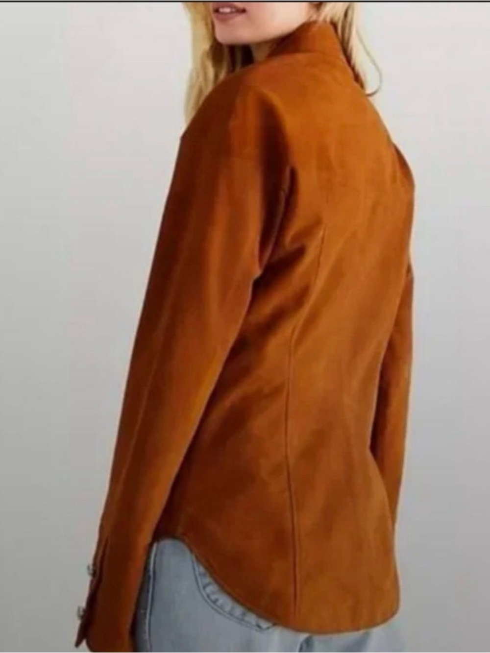 Dan Cassab Maria Suede Western Shirt Jacket Art Buttons S - Picture 2 of 5